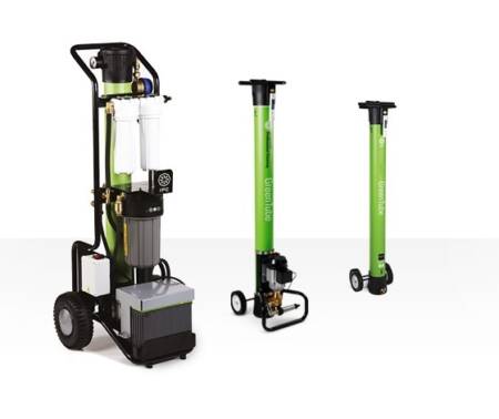 Pręty teleskopowe systemu IPC Highpure HPE umożliwiające czyszczenie na wysokościach